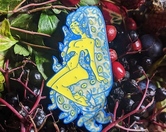 Mermaid Soft Enamel Pin, Mythology Pin