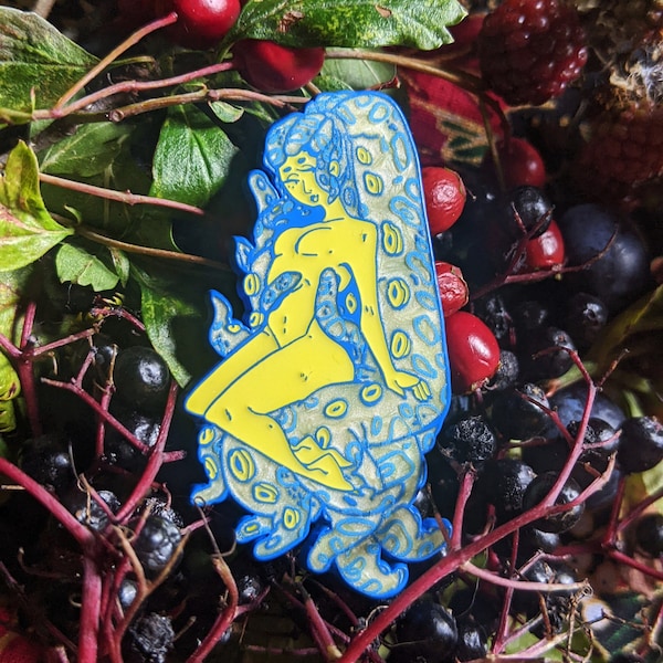 Mermaid Soft Enamel Pin, Mythology Pin