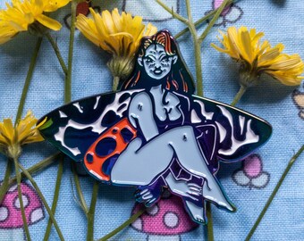 TIGER MOTH FAIRY - Rainbow Enamel Pin