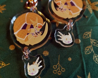 Armadillomon + Upamon linked Acrylic Charm - Digimon Adventure 02