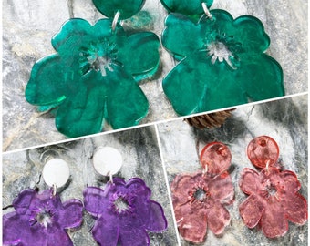 Boucles d’oreilles fleurs