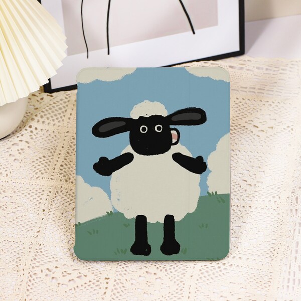 Kawaii Sheep Riceball iPad & Laptop Sleeve main image 0
