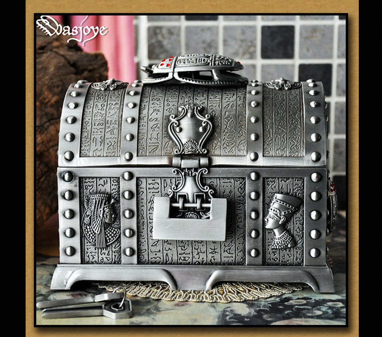 Silver Jewelry keepsake Box Storage organisateur Medieval Etsy