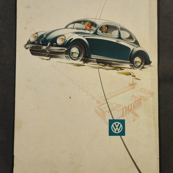 1954 Volkswagen Beetle - 10 pages, Brochure Catalog