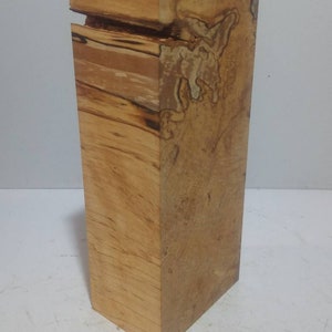 Baumscheibe, Holzblock, Holzklotz Holzstele ,Stele ,Holz ,Holzdeko , Holzfigur, Stele,gestockt, Birke, 9,4 x 13,8 cm x Höhe:33,8 cm