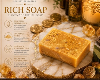 Filthy Rich Abundance Attracting Soap. Spellwork by lifespiritssocietyofmagick.com. Tons of success stories! Wealth, prosperity, and money.
