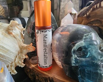 Manifestation Potion Oil With 6 Master Potions Combined: Carnelian Crystal Infused Perfume Elixir Made by lifespiritssocietyofmagick.com