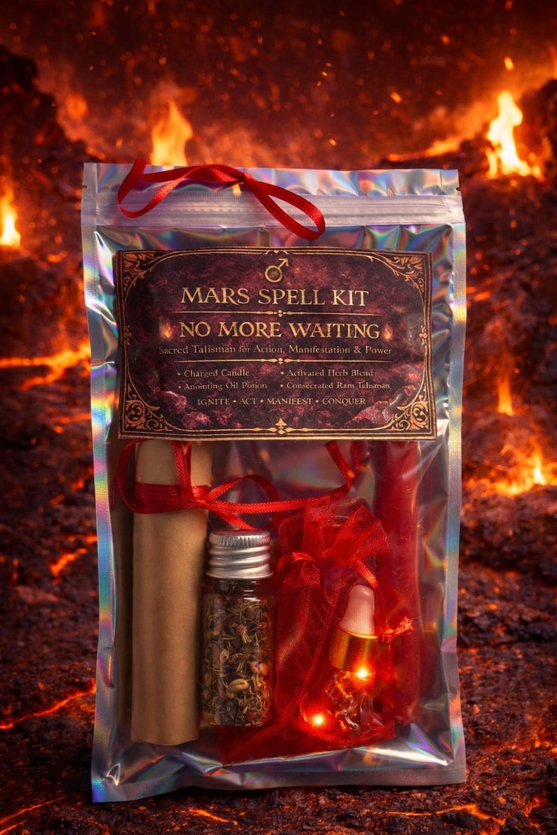 Mars Invocation Ritual Mars Spell Kit “no More Waiting” Confidence • Motivation • Action ...
