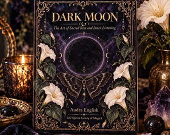 Dark Moon Workbook, Moon Ritual Journal, Shadow Work & Sacred Rest Guide, Witchcraft Journal, Printable Lunar PDF