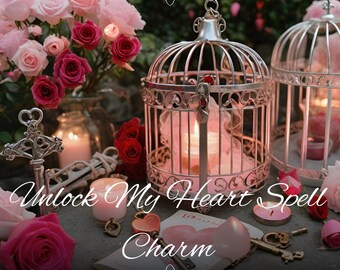 Open Heart Charm | Love & Healing Talisman | Custom Intention Jewelry for Self Love, Trust and Emotional Renewal