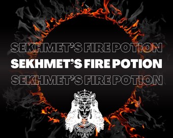 Sekhmet's Fire Ritual Oil: Protection, Cord Cutting, Trauma Alchemy, fierce Feminine Power, Boundaries, Aura Shield & Renewal