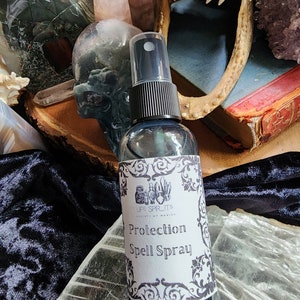 Protection Spell Spray for Shielding, Banishing Negativity & Energy Cleansing | Spell-Infused Intention Spray