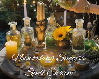 Networking Success Charm | Career & Opportunity Talisman | Custom Intention Jewelry for Confidence, Connections and Growth
