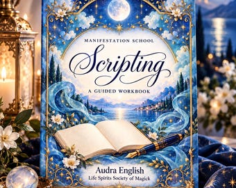 Scripting Manifestation Workbook | Guided Manifestation Journal | Law of Attraction Scripting | Future Self Journal | Printable Canva PDF