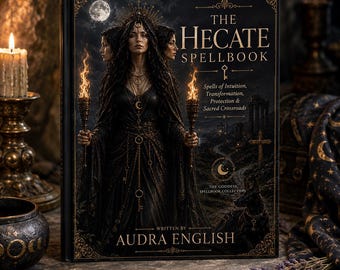 Hecate Spellbook Printable | 28 Witchcraft Spells & Rituals | Hekate Grimoire Book of Shadows | Goddess Digital Download