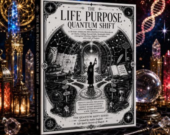Life Purpose Manifestation Workbook, 30 Day Quantum Shift Journal with Grabovoi Codes, Switchwords & Sacred Geometry, Printable PDF