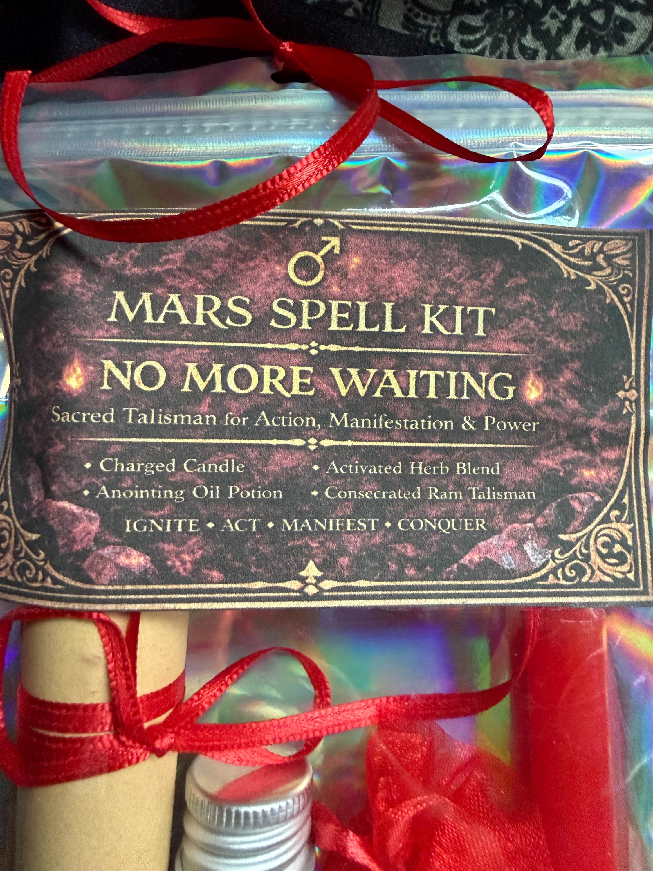 Mars Invocation Ritual Mars Spell Kit “no More Waiting” Confidence • Motivation • Action ...