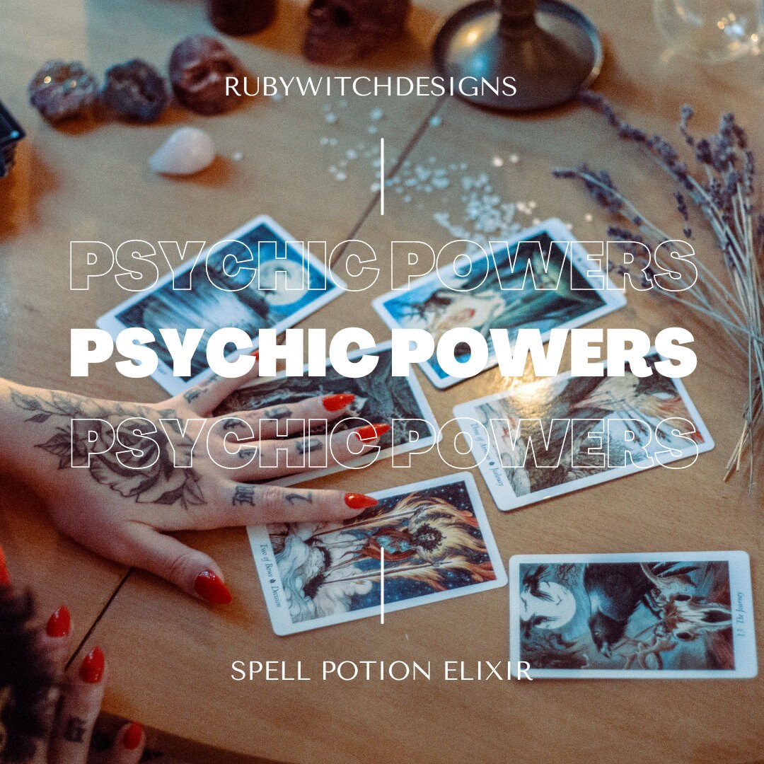 Psychic Powers Spell Potion Elixir Oil. Clairvoyance, Tarot, Spiritual Medium. By James Bokor & Audra from Lifespiritssocietyofmagick.com.
