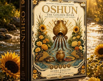 Oshun Grimoire Printable, 72-Page Goddess Workbook, Altar Kit, Spells, Tarot and Oracle Cards