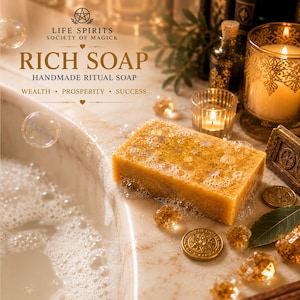 Filthy Rich Abundance Attracting Soap. Spellwork by lifespiritssocietyofmagick.com. Tons of success stories! Wealth, prosperity, and money. image 3