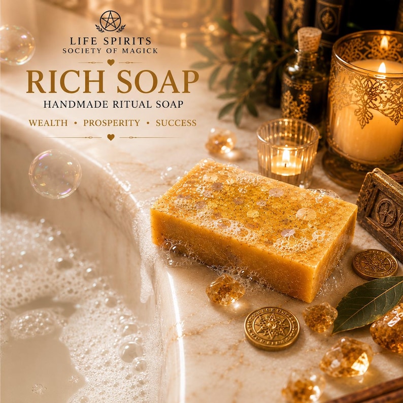 Filthy Rich Abundance Attracting Soap. Spellwork by lifespiritssocietyofmagick.com. Tons of success stories! Wealth, prosperity, and money. image 3