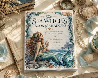 Sea Witch Book of Shadows Printable Grimoire | Ocean Magic Journal | Mermaid Witchcraft