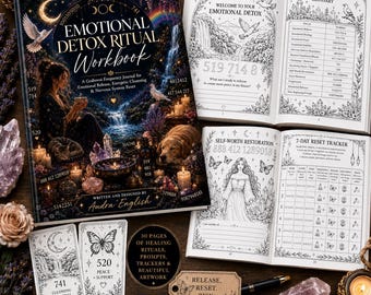 Arbeitsbuch für emotionales Entgiftungsritual | Quantum Zahl Journal | Manifestation Zahlen Printable | Arbeitsbuch für emotionale Heilung | Notizbuch für Selbstfürsorge
