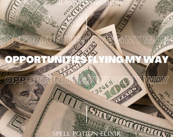 Opportunities Flying My Way Potion Elixir Road Opener Manifest Opportunities, Success & Abundance - Magical Potion for Career and Wealth