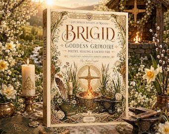 Brigid Goddess Grimoire Printable, Celtic Witch Digital Book, Imbolc Ritual Workbook, Goddess Devotional Journal, Book of Shadows PDF