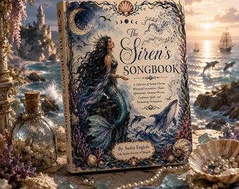 Siren Affirmation Journal: Mermaid Self-Love and Confidence Workbook, Printable Sea Witch Grimoire