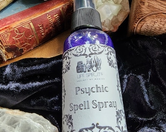 Psychic Spell Spray for Intuition, Third Eye Awakening & Spiritual Clarity, Receive guidance,  meditation, dreamwork, open spiritual realms.