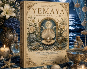 Yemaya Grimoire Printable | Yemoja Goddess Workbook, Ocean Mother Ritual Journal, Altar Kit, Oracle Cards, Digital Download