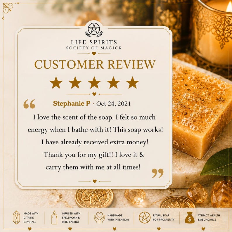 Filthy Rich Abundance Attracting Soap. Spellwork by lifespiritssocietyofmagick.com. Tons of success stories! Wealth, prosperity, and money. image 11