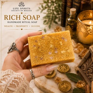 Filthy Rich Abundance Attracting Soap. Spellwork by lifespiritssocietyofmagick.com. Tons of success stories! Wealth, prosperity, and money. image 9