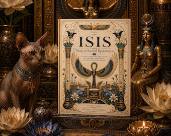 Isis Goddess Grimoire Printable, Aset Devotional Workbook, Egyptian Book of Shadows, Altar Kit, Tarot Spreads, Oracle Cards
