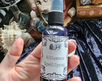 Luxurious Affluence Spell Spray: Manifest Wealth & Financial Success with Magickal Intention Spell Mist