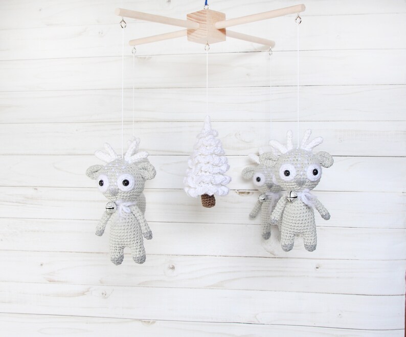 Deer baby mobile Fawn mobile Woodland mobile Forest nursery Etsy