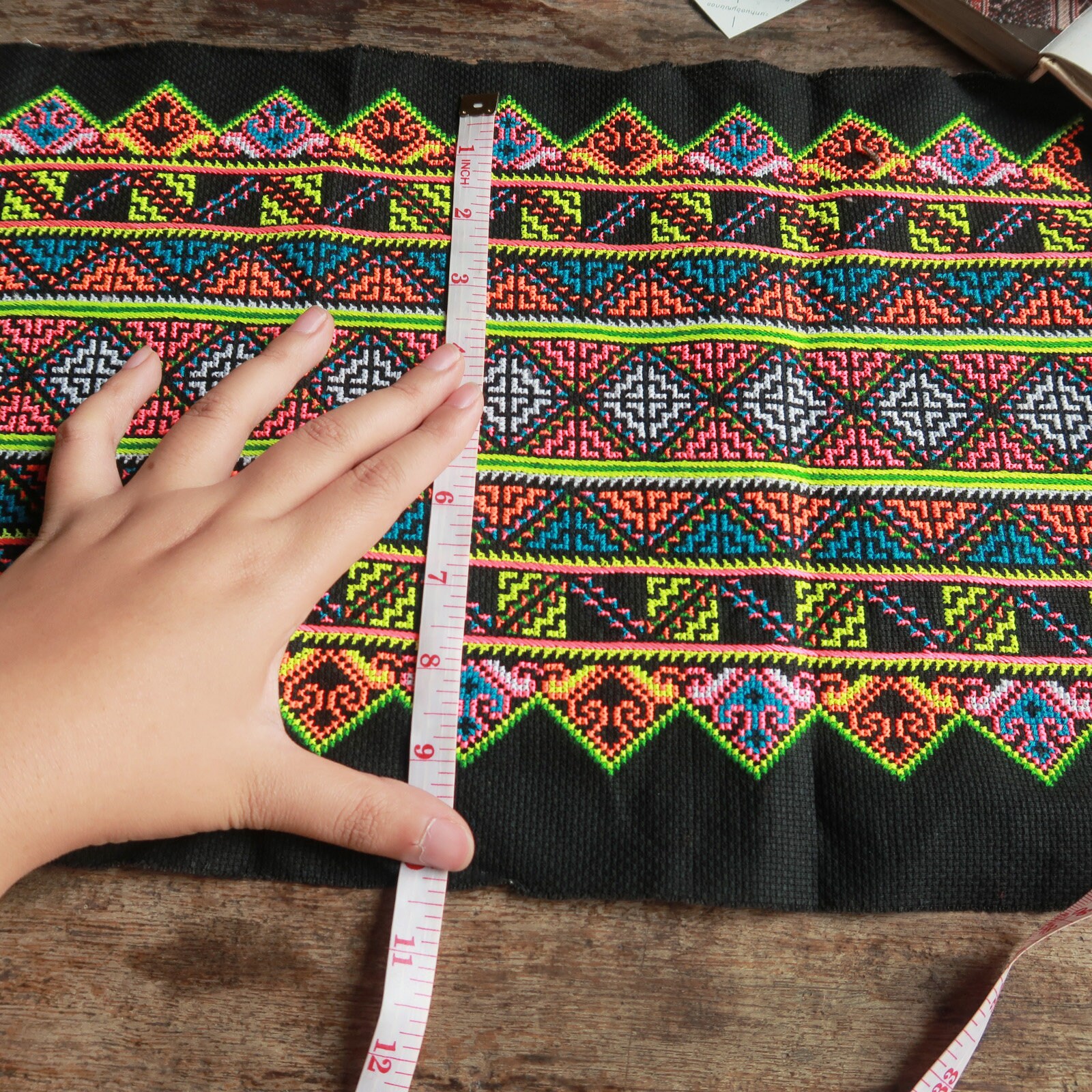 Vintage Hmong Handmade Crossstitch, Thai Hill Tribe Embroidery,hmong