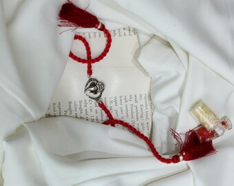 Handmade 925 Silver Ganesha Rakhi Bracelet, Red Thread Rakhi