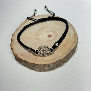Sterling Silver Tree of Life Anklet, Adjustable Boho Macrame Payal for Women