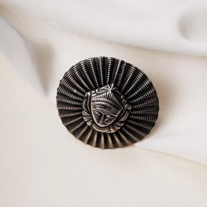 Handcrafted Durga Maa Ring, Oxidized Sterling Silver, Boho Goddess Jewelry image 8