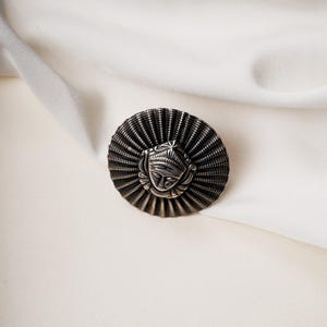 Handcrafted Durga Maa Ring, Oxidized Sterling Silver, Boho Goddess Jewelry image 2