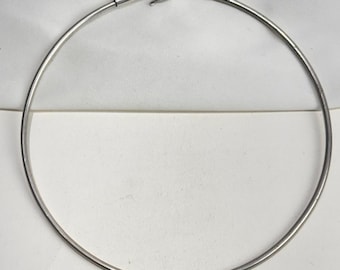 Handmade Sterling Silver Choker Necklace, Adjustable Hasli