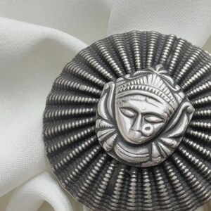 Handcrafted Durga Maa Ring, Oxidized Sterling Silver, Boho Goddess Jewelry image 5