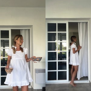 Mini vestido Charlotte con detalles de encaje y mangas abullonadas - descarga instantánea A4 y US Letter PDF patrón de costura - vestido de verano de núcleo de casa de campo