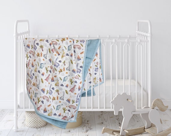 Dinosaur cot quilt sale