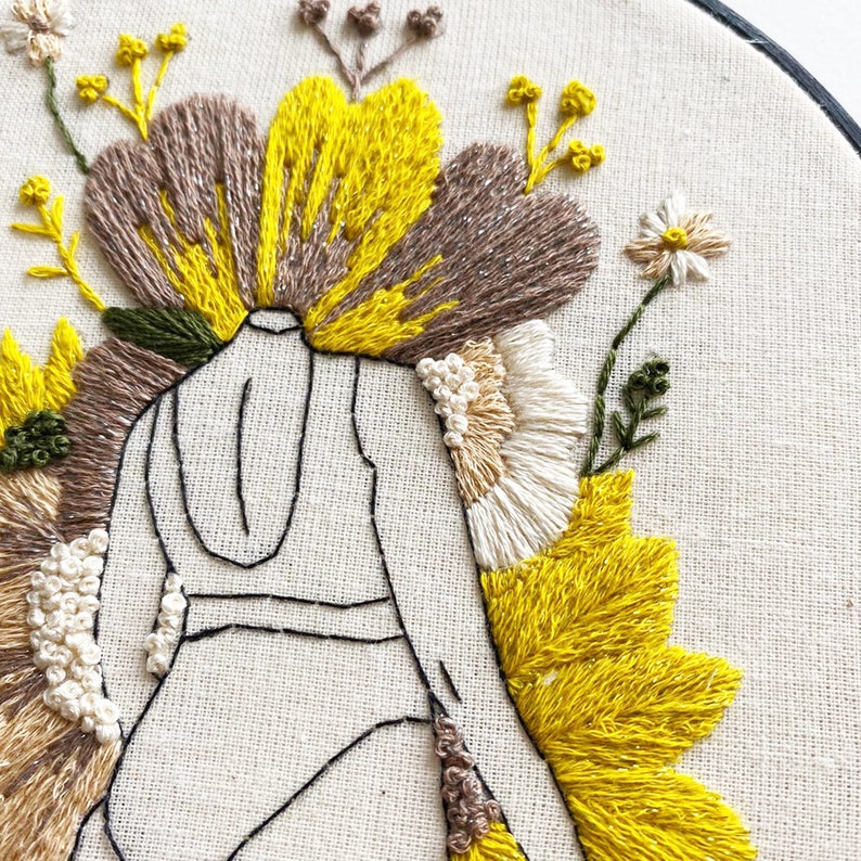 Flourish / Feminist Hoop Art / Embroidery Kit / DIY embroidery / Female Gift / Stitching Gift / Modern Embroidery image 4