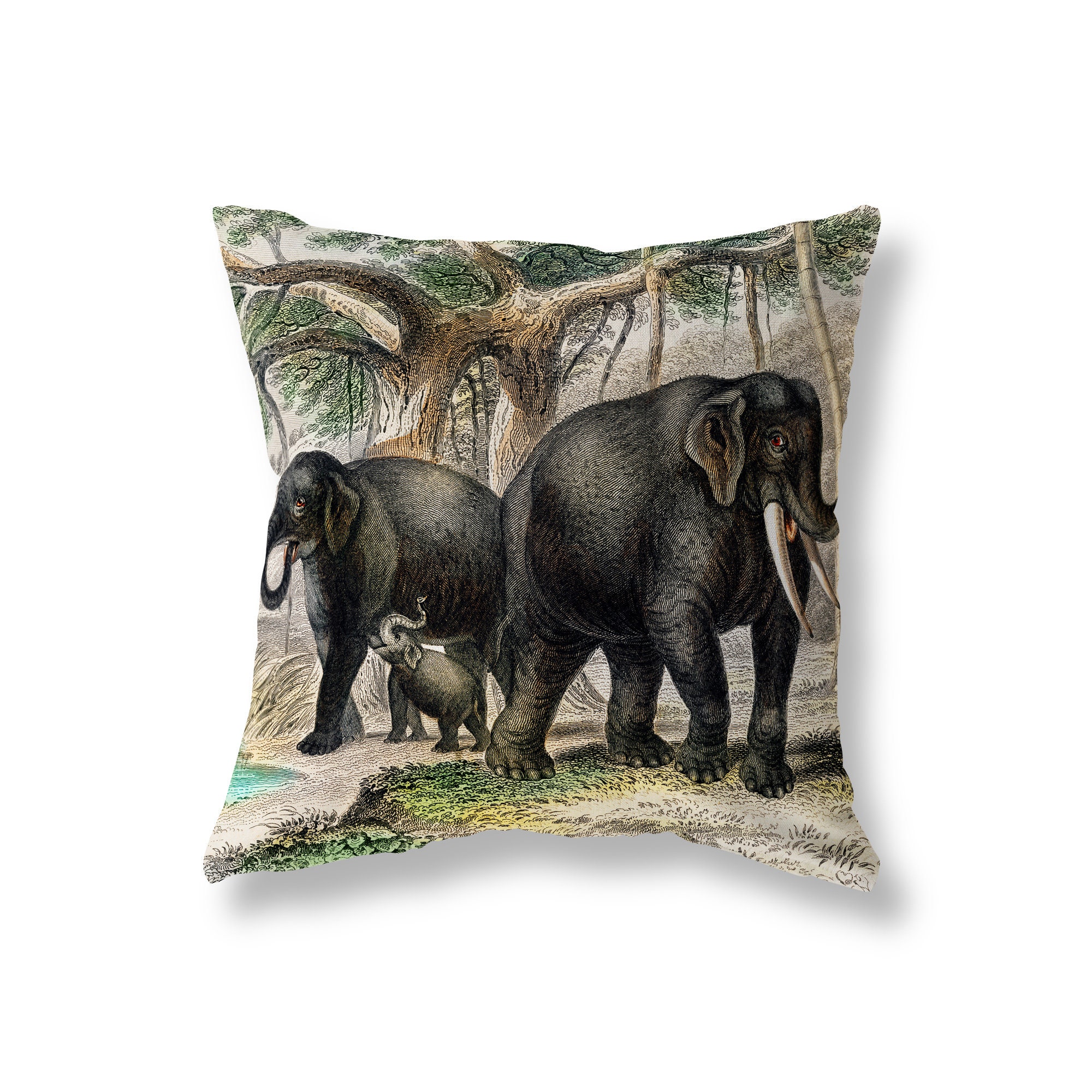 Unique Elephant Cushion in Soft Linen. 3 Sizes Available. Etsy