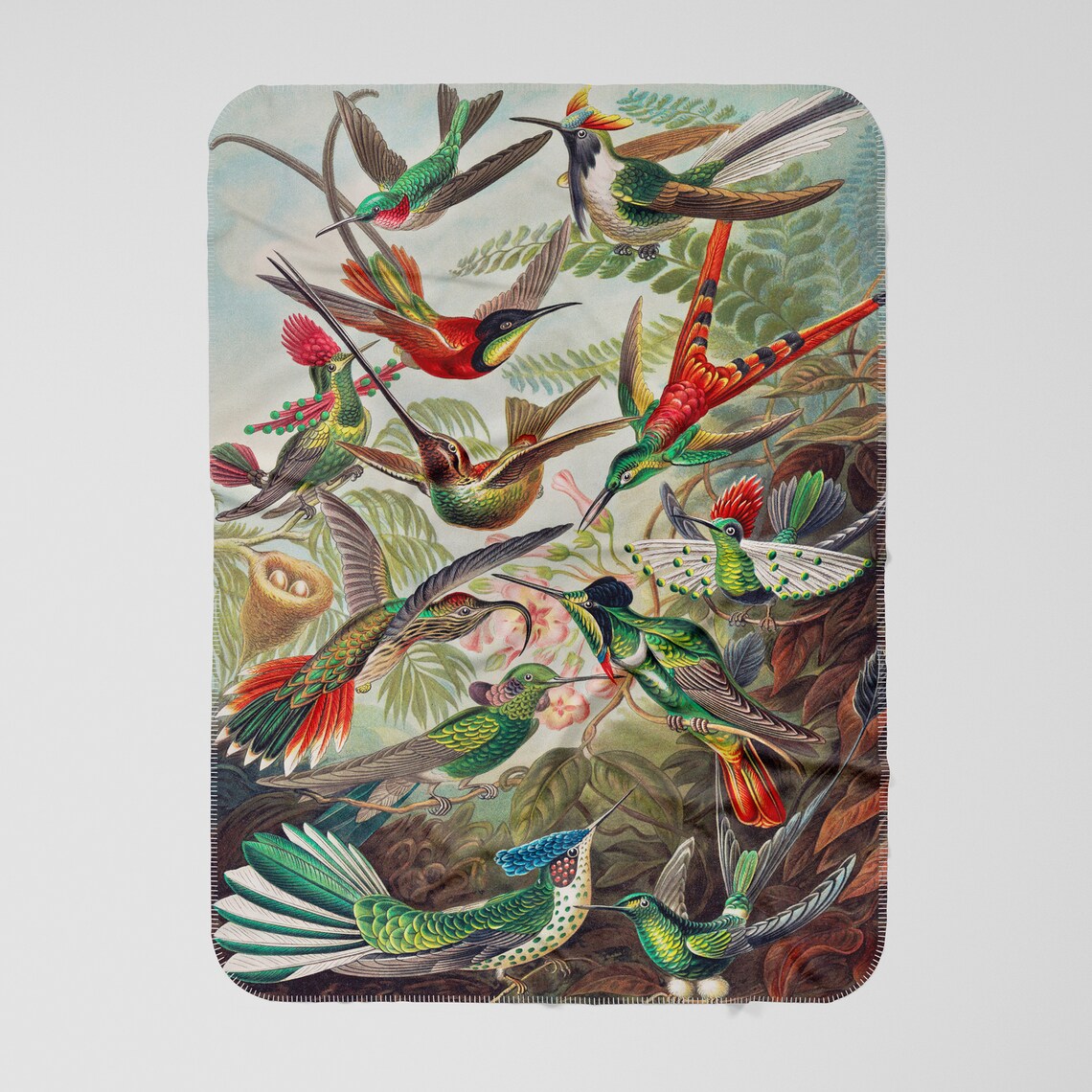 Unique Colourful BirdsBlanket/Throw. Premium Fleece.2 Sizes Etsy