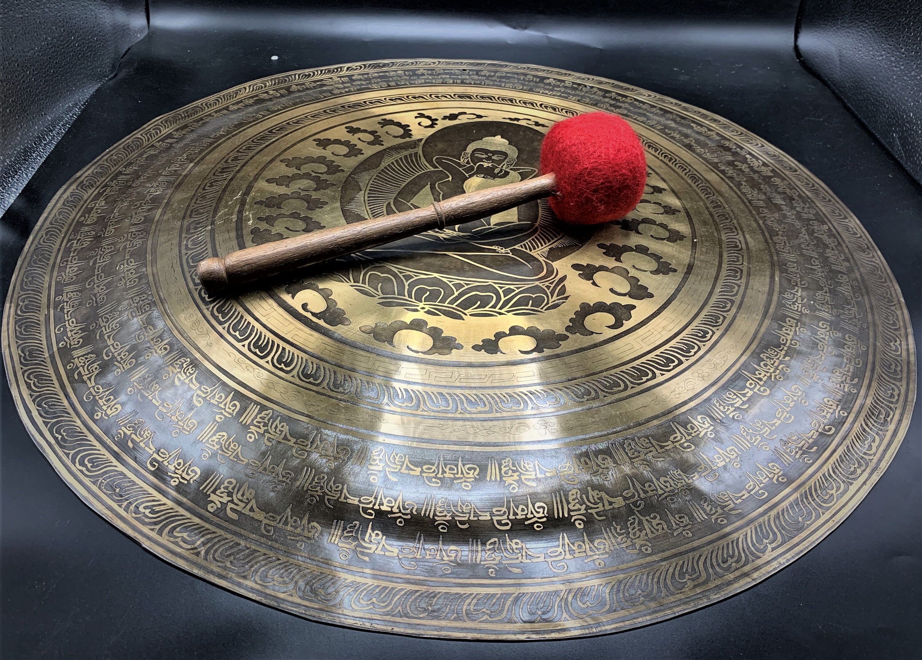 Tibetian gong bell unique and beautifully carved gong bell Etsy